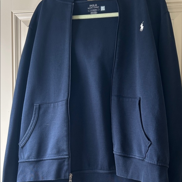 Polo by Ralph Lauren Men's Dark Blue Zip-Up Sweater - Picture 3 of 4